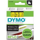 Dymo D1 19mm x 7m sárga-fekete feliratozógép szalag (45808) 