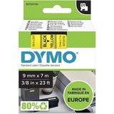 Dymo D1 9mm x 7m sárga-fekete feliratozógép szalag (40918) 
