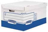 Fellowes Bankers Box System karton archiváló doboz (nagy, kék-fehér) 10db/csomag 