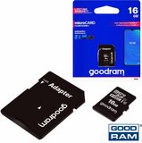 GoodRAM 16GB microSDHC Class 10 memóriakártya SD adapterrel 