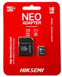 Hikvision Hiksemi NEO 16GB microSDXC memóriakártya SD adapterrel 
