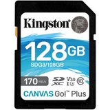 Kingston Canvas Go Plus 128GB SDXC Class 10 U3 UHS-I V30 memóriakártya 