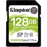 Kingston Canvas Select Plus 128GB SDXC Class 10 U3 UHS-I V30 memóriakártya 