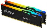 Kingston FURY Beast RGB EXPO 32GB (2x16GB) DDR5 5600MHz CL36 RAM memória 