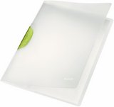 Leitz ColorClip Magic klipes gyorslefűző A4 műanyag fehér-zöld 