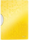 Leitz WOW ColorClip klipes gyorslefűző A4 műanyag sárga 