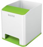 Leitz WOW Sound kettős színhatású tolltartó fehér-zöld 