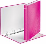Leitz WOW gyűrűs könyv A4 maxi 40mm 4 gyűrűs rózsaszín 