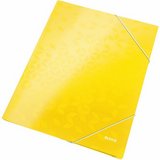 Leitz WOW karton gumis mappa sárga 