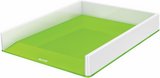 Leitz WOW műanyag irattálca kettős színhatású zöld-fehér 