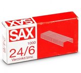 Sax 24/6  cink tűzőkapocs (1000db) 
