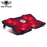 Spirit of Gamer Airblade 500 laptop hűtőpad piros színű LED világítással 