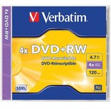 Verbatim DVD+RW újraírható DVD lemez 4.7GB 4x normál tokos 