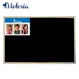 Victoria krétás tábla, 40x60 cm, fekete felület, nem mágneses, fa keret 